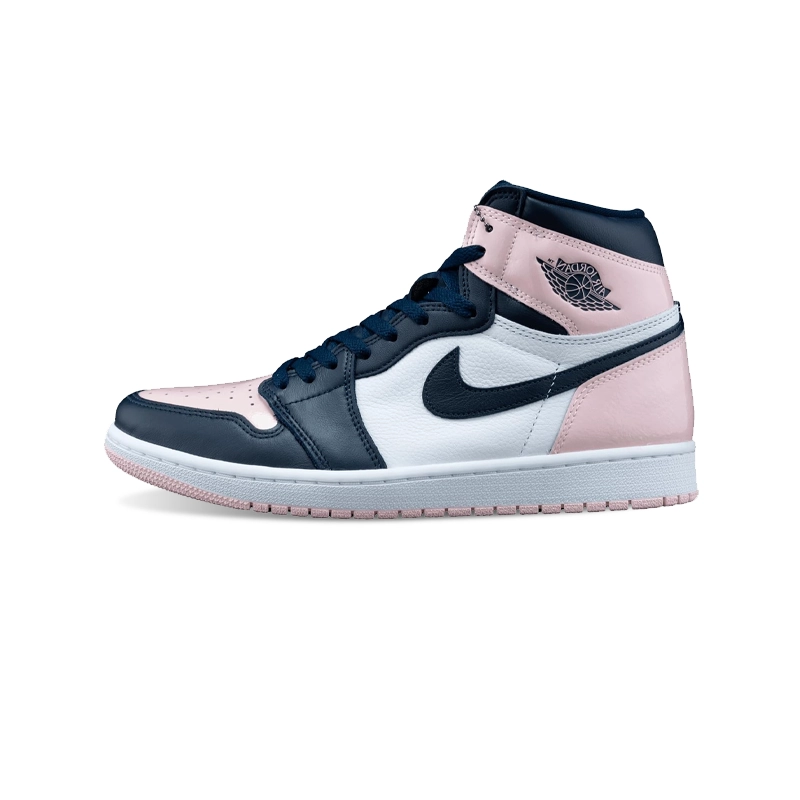 کفش نایک ایر جردن وان ساقدار صورتی Nike Air Jordan 1 High Bubblegum Pink Navy